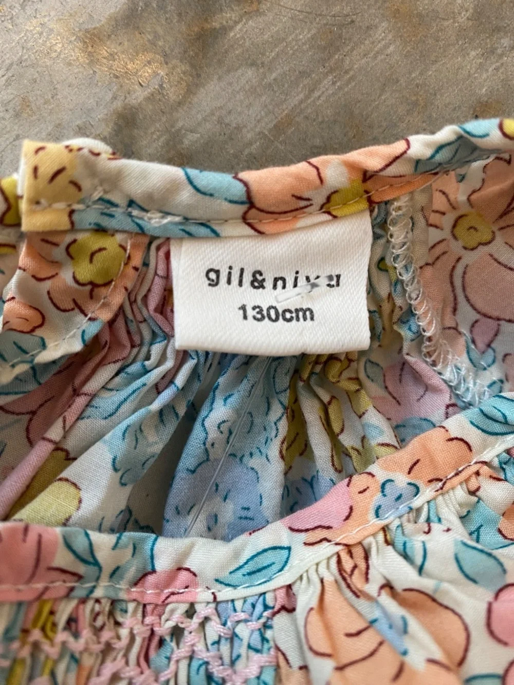 2000s Vintage Floral Smocked Flutter Sleeve Girl Sundress Pastel Summer Dress